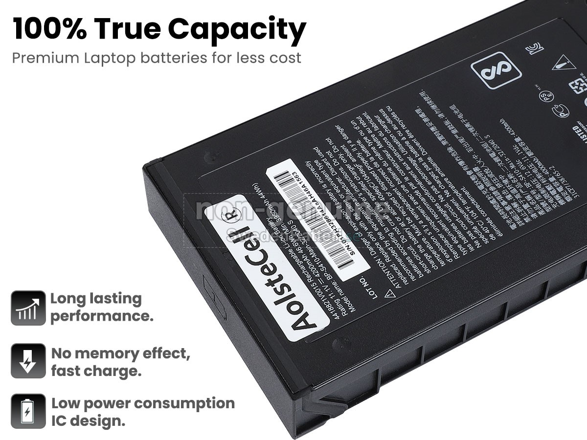 batteri till Getac S410 SEMI-RUGGED