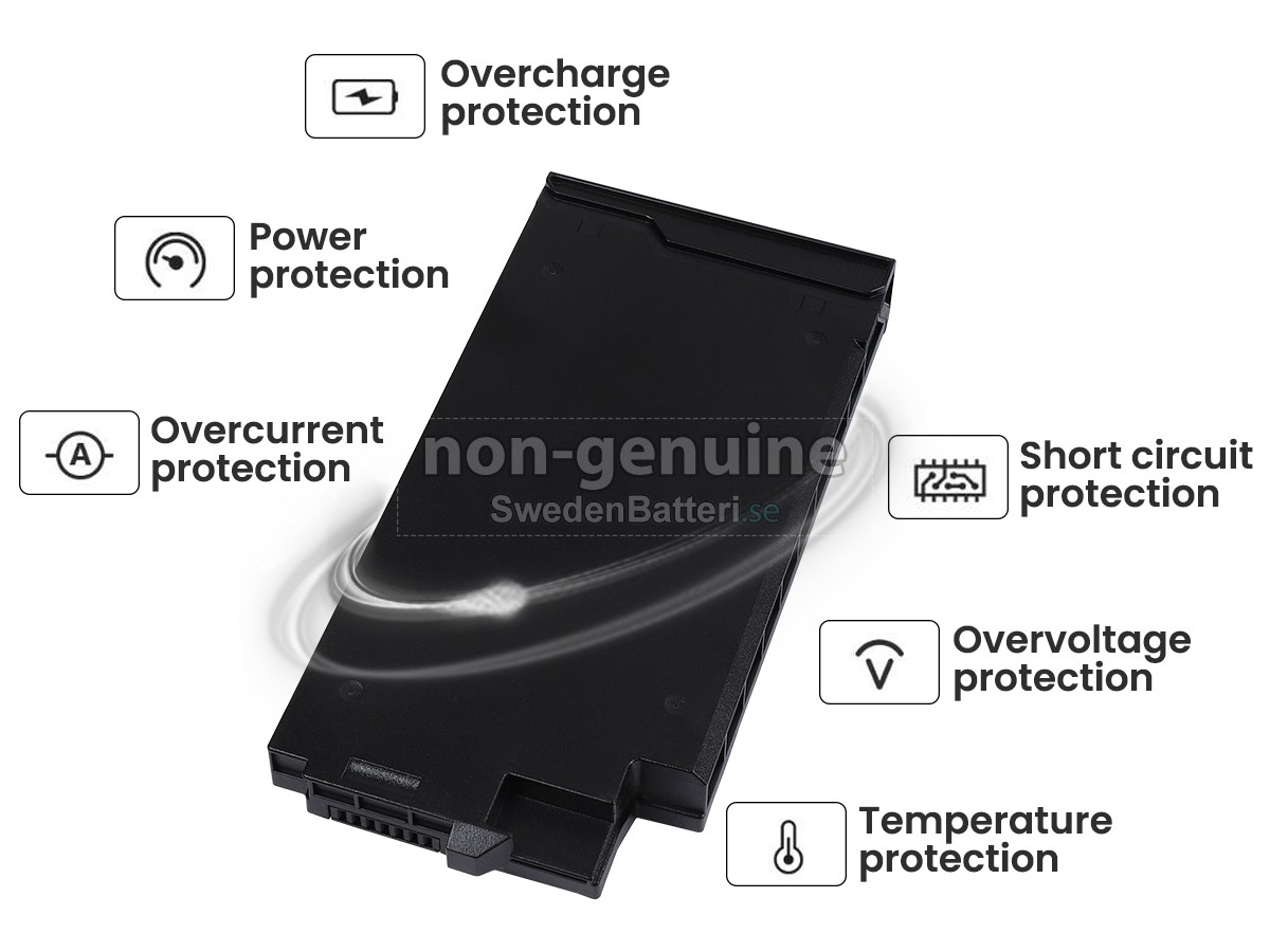batteri till Getac S410 SEMI-RUGGED