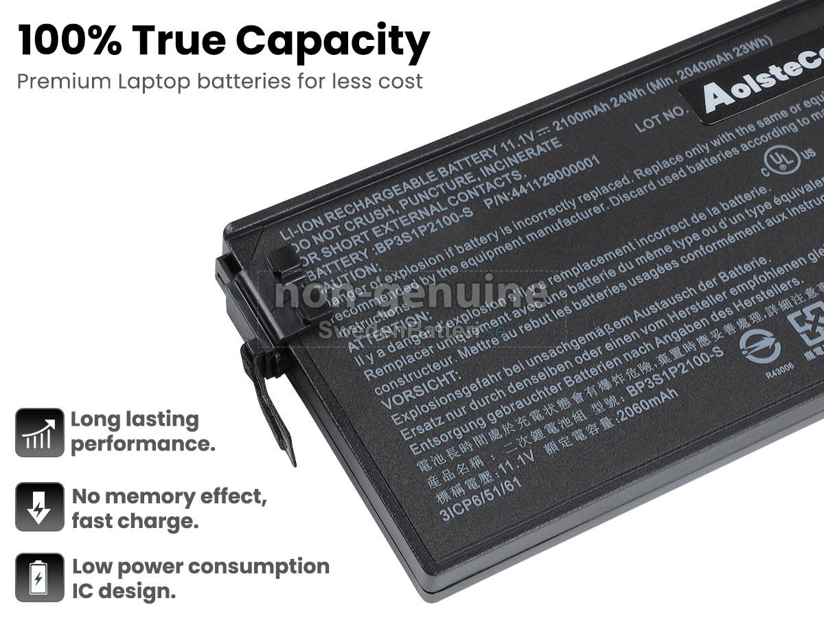 batteri till Getac V110 RUGGED TABLET
