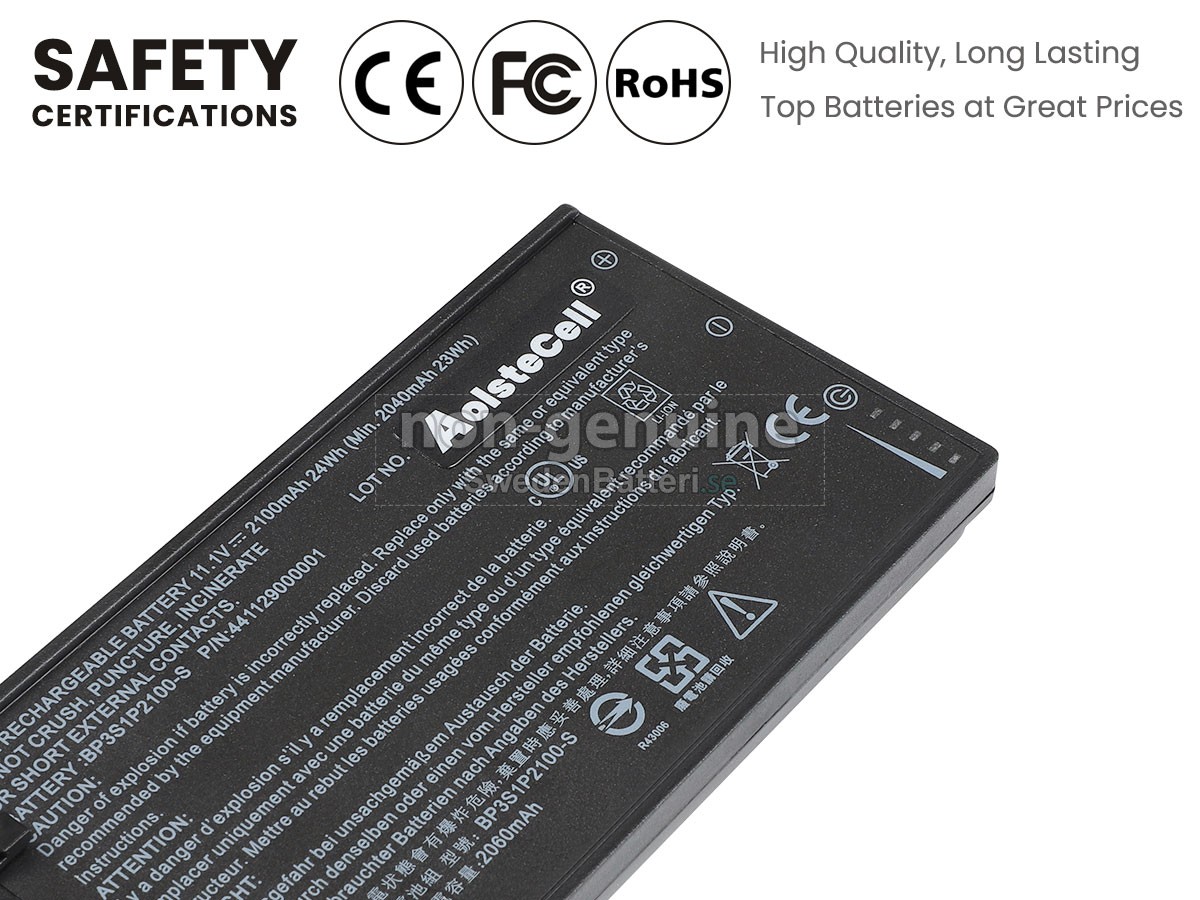 batteri till Getac V110 RUGGED TABLET