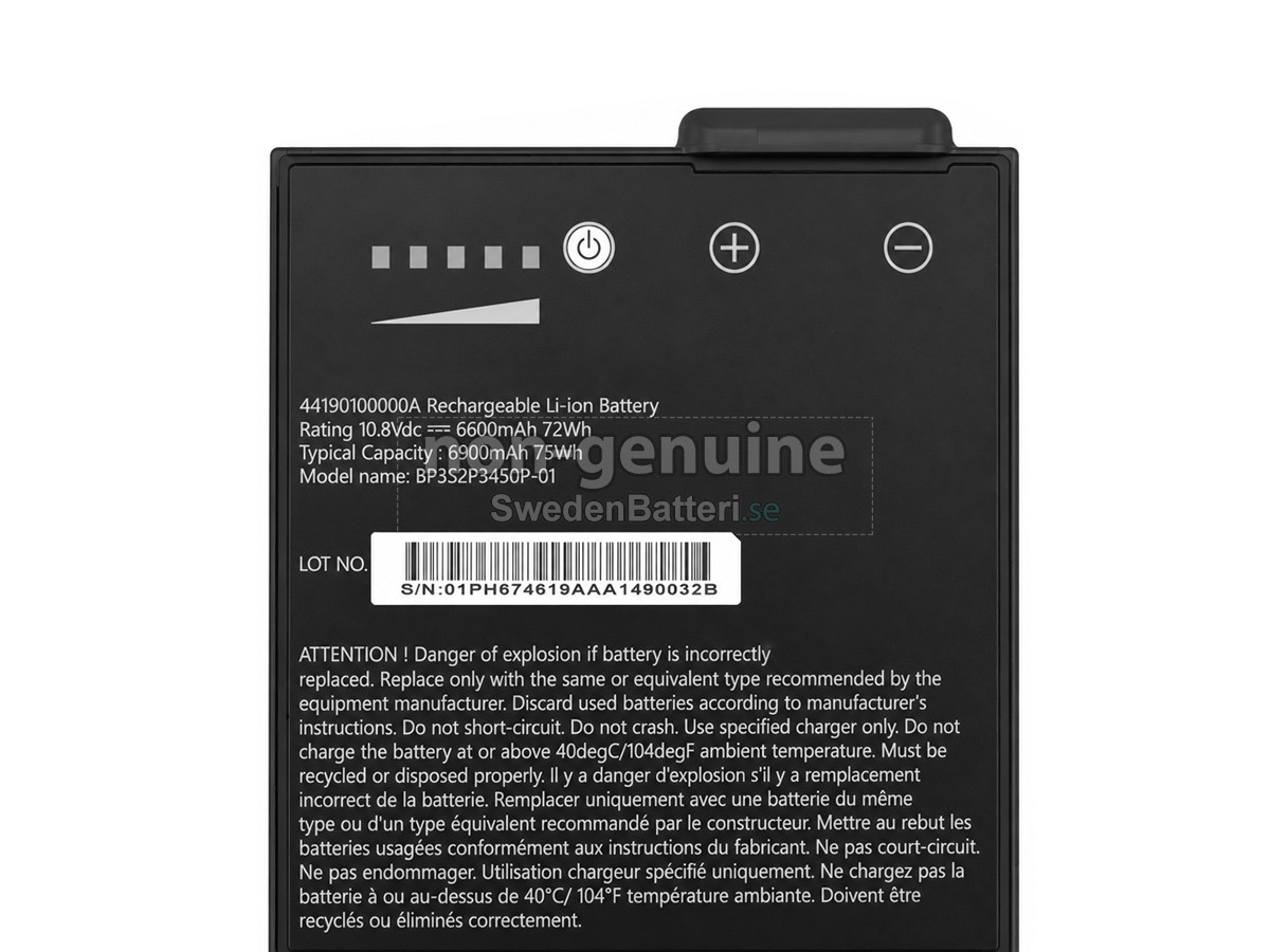 batteri till Getac BP3S2P3450P-01