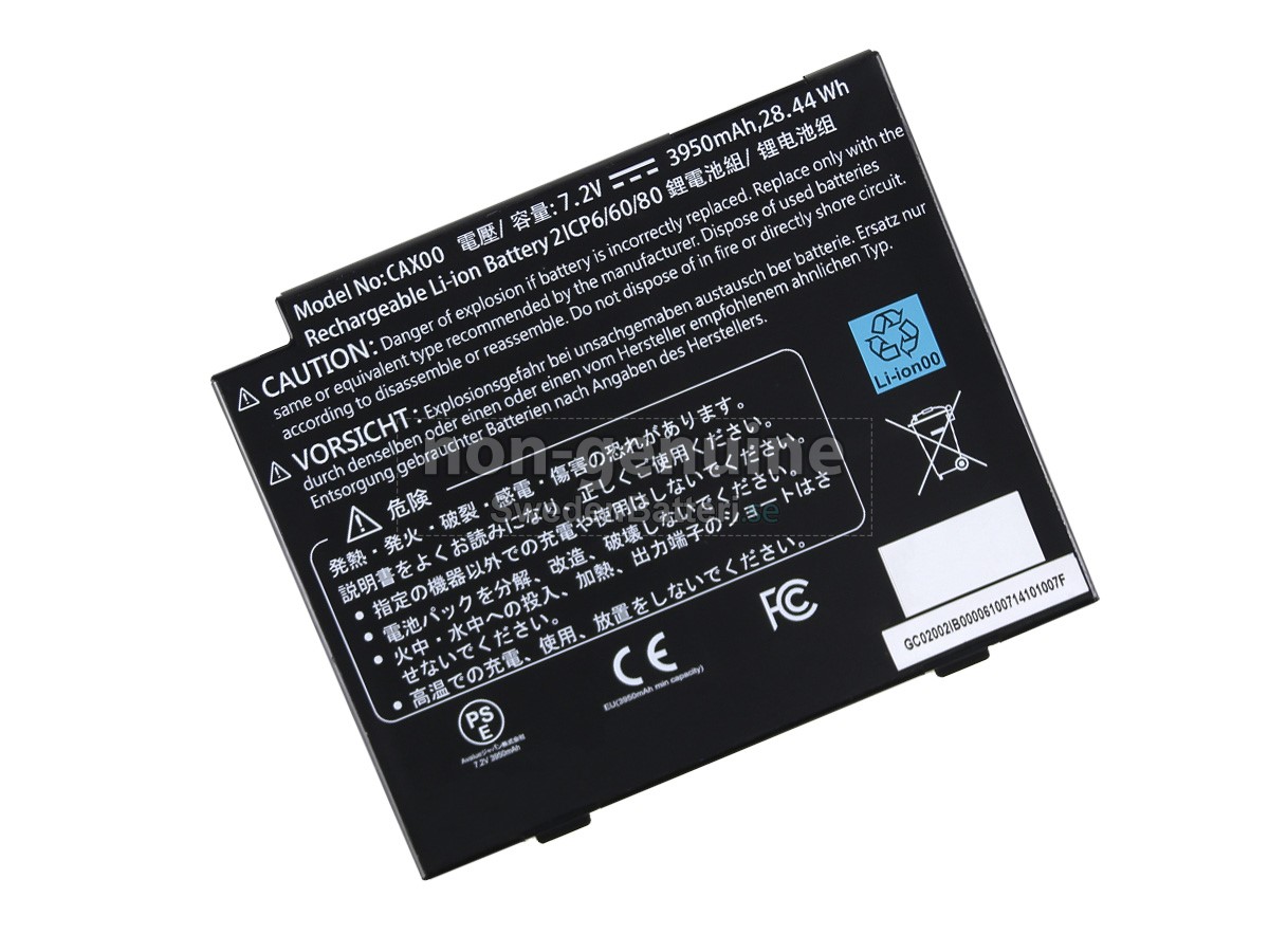 batteri till Getac CAX00(2ICP6/60/80)
