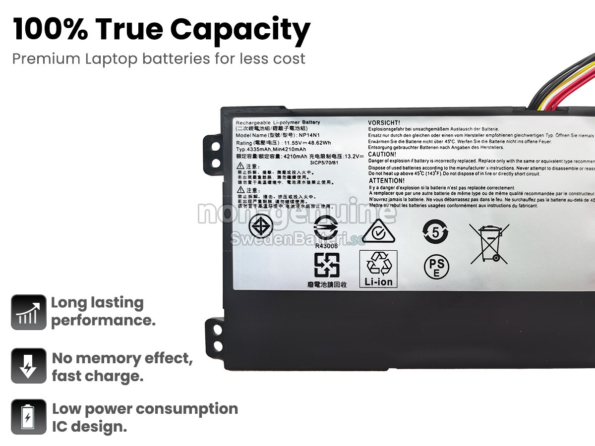 batteri till Getac NP14N1