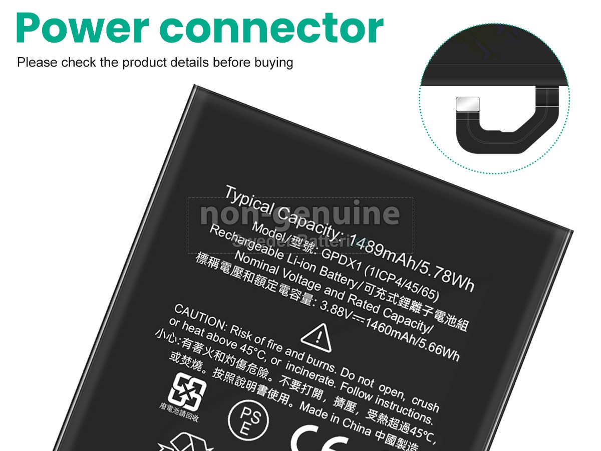 batteri till Google GPDX1