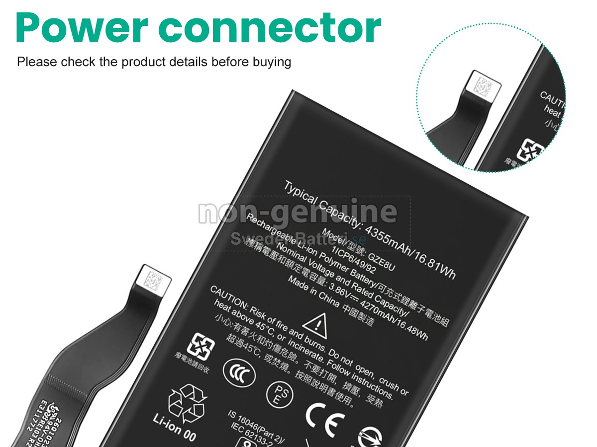 batteri till Google GZE8U