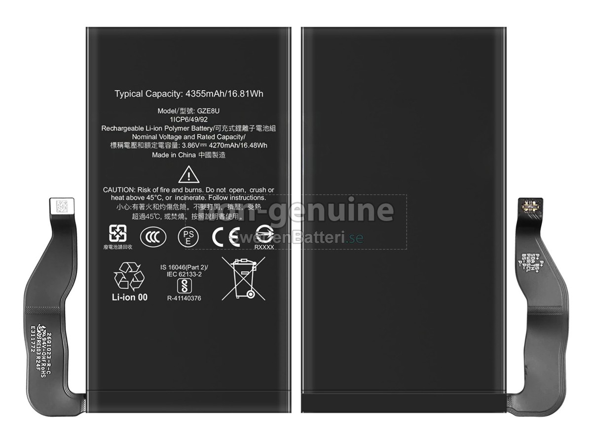 batteri till Google GZE8U