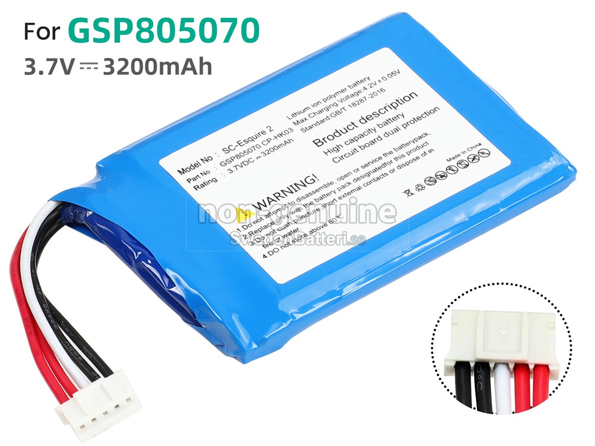 batteri till Harman Kardon ESQUIRE2