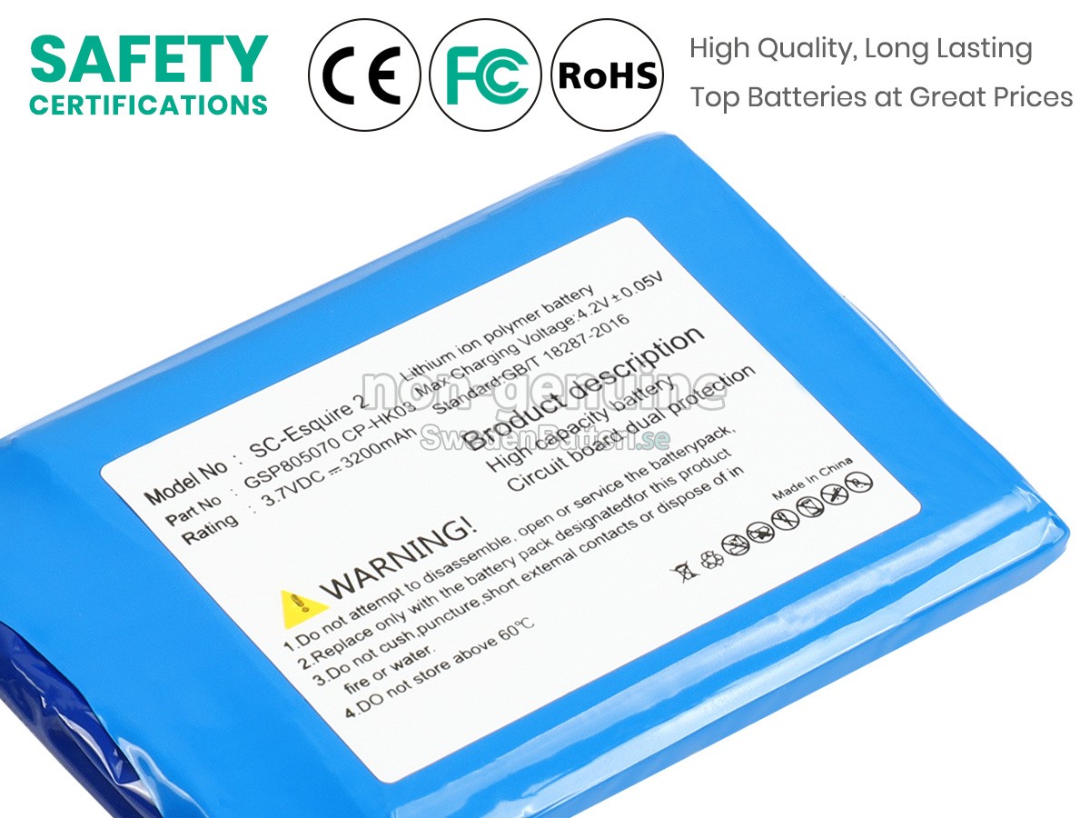 batteri till Harman Kardon ESQUIRE2