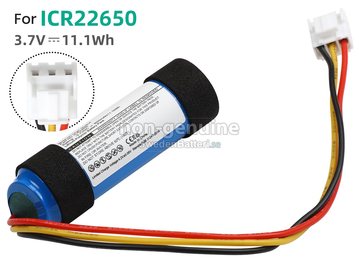 batteri till Harman Kardon ICR22650