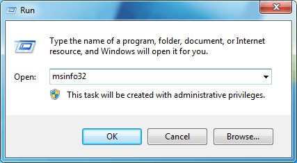 Hitta bärbar datormodell med systeminformation