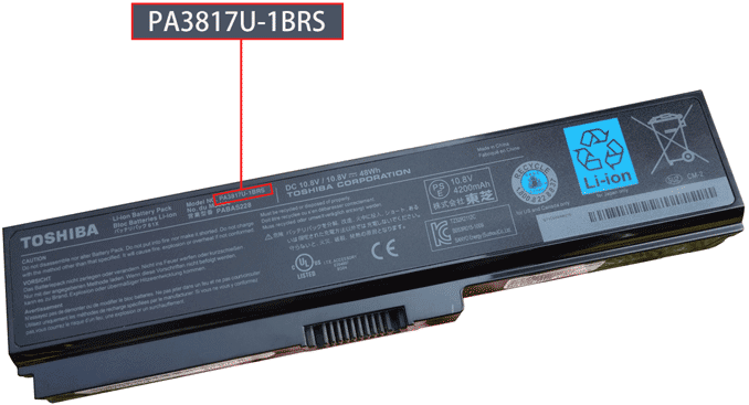 Toshiba Batteri Artikelnummer
