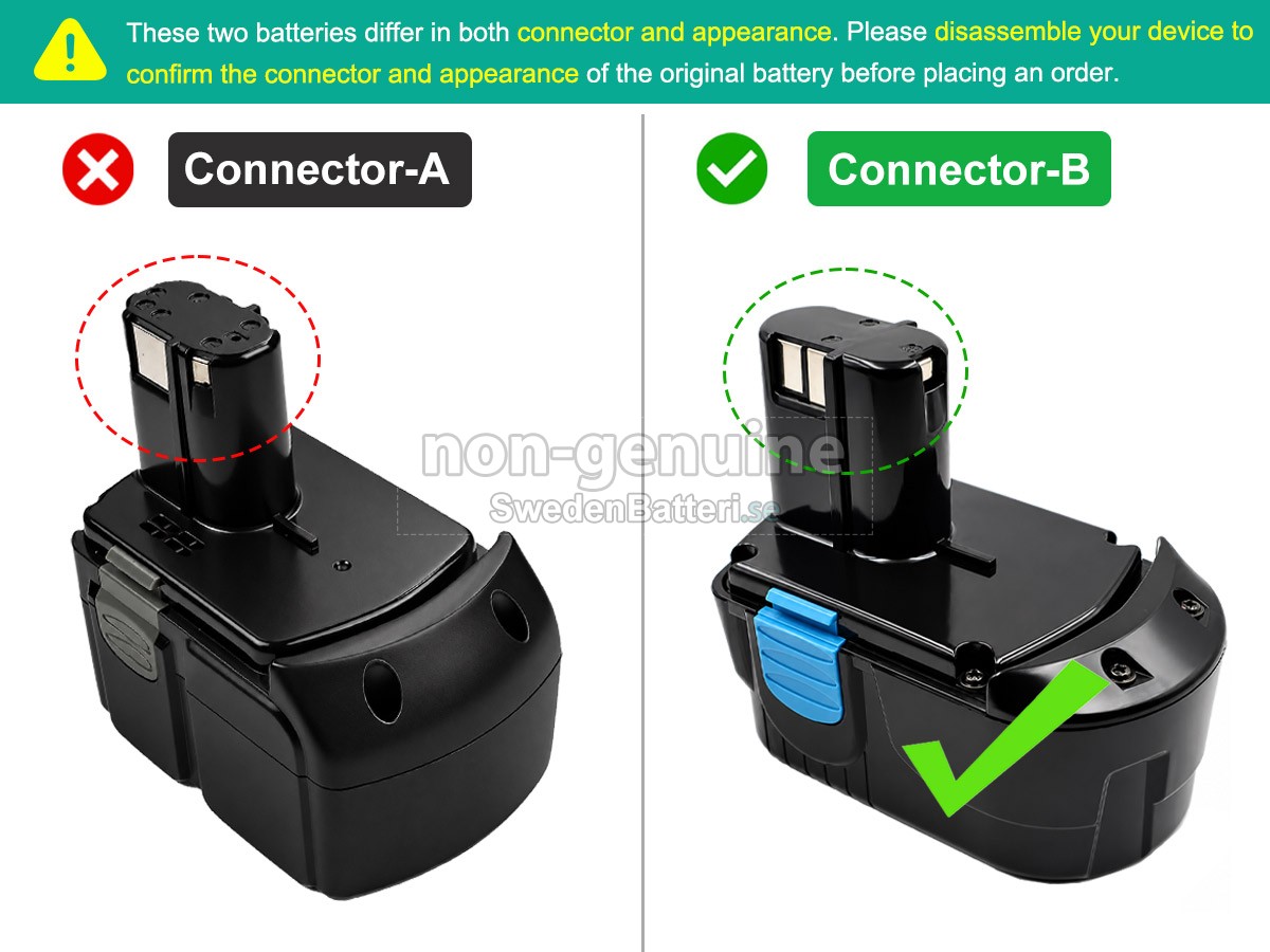 batteri till Hitachi DS18DVB2