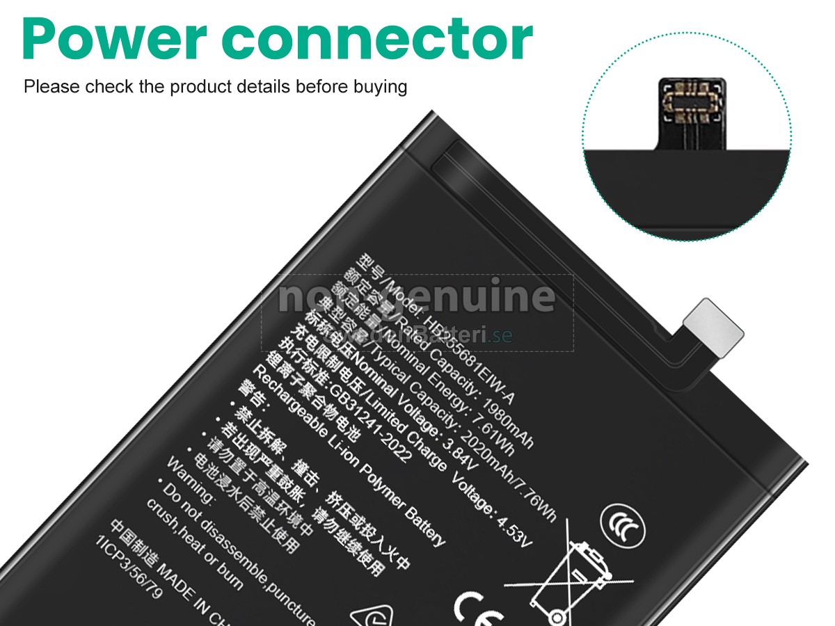 batteri till Honor MAGIE V3