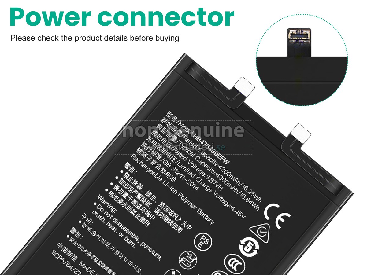 batteri till Honor HB476489EFW