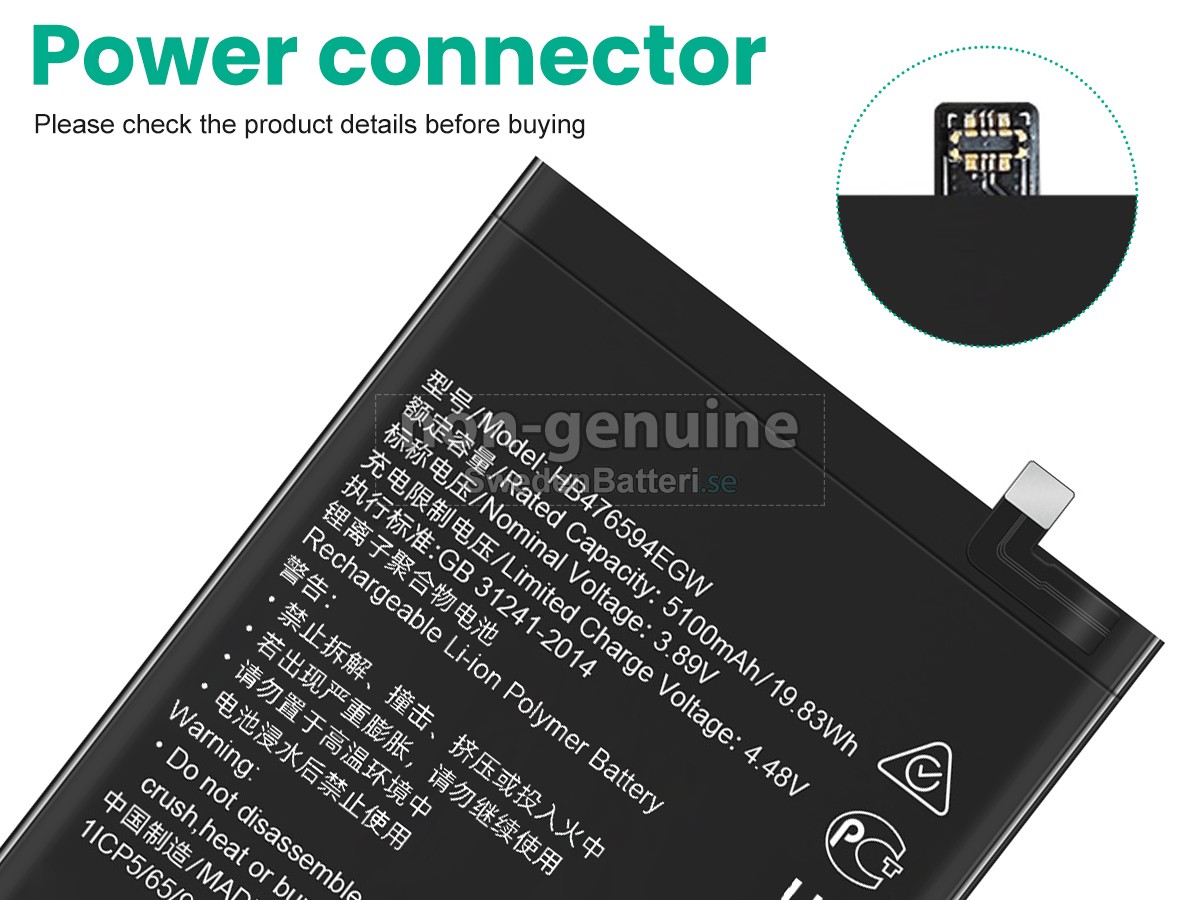 batteri till Honor HB476594EGW