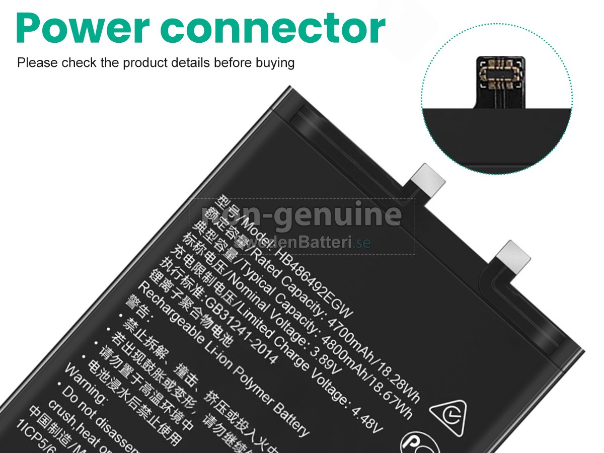 batteri till Honor 80 PRO