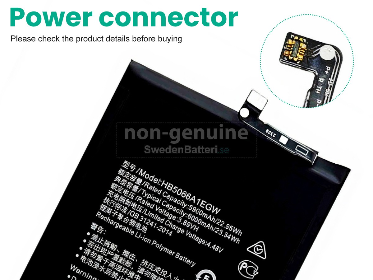 batteri till Honor HB5066A1EGW