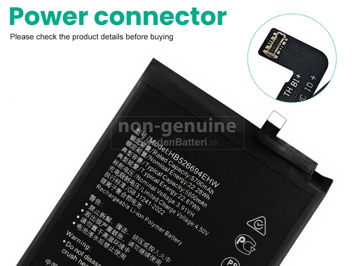 batteri till Honor X50