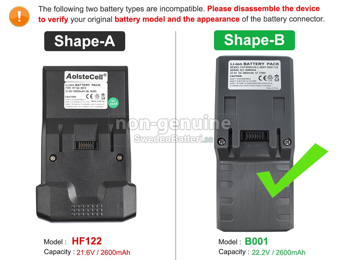 batteri till Hoover FD22G011