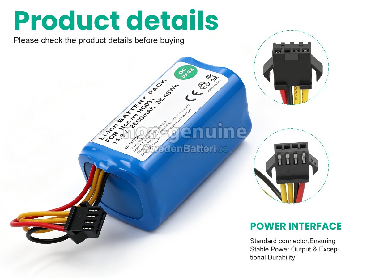 batteri till Hoover HGO32