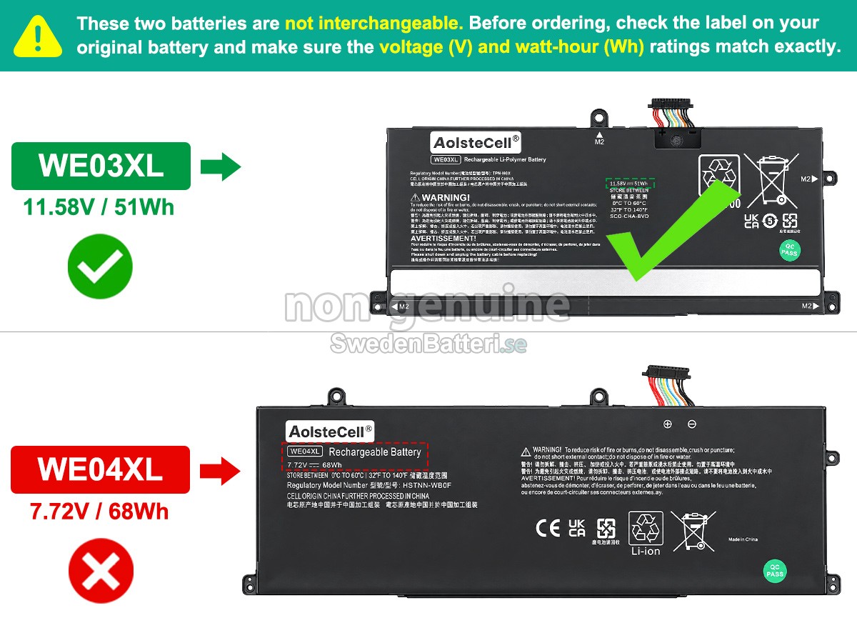 batteri till HP Pavilion Plus 14-EY0002NN