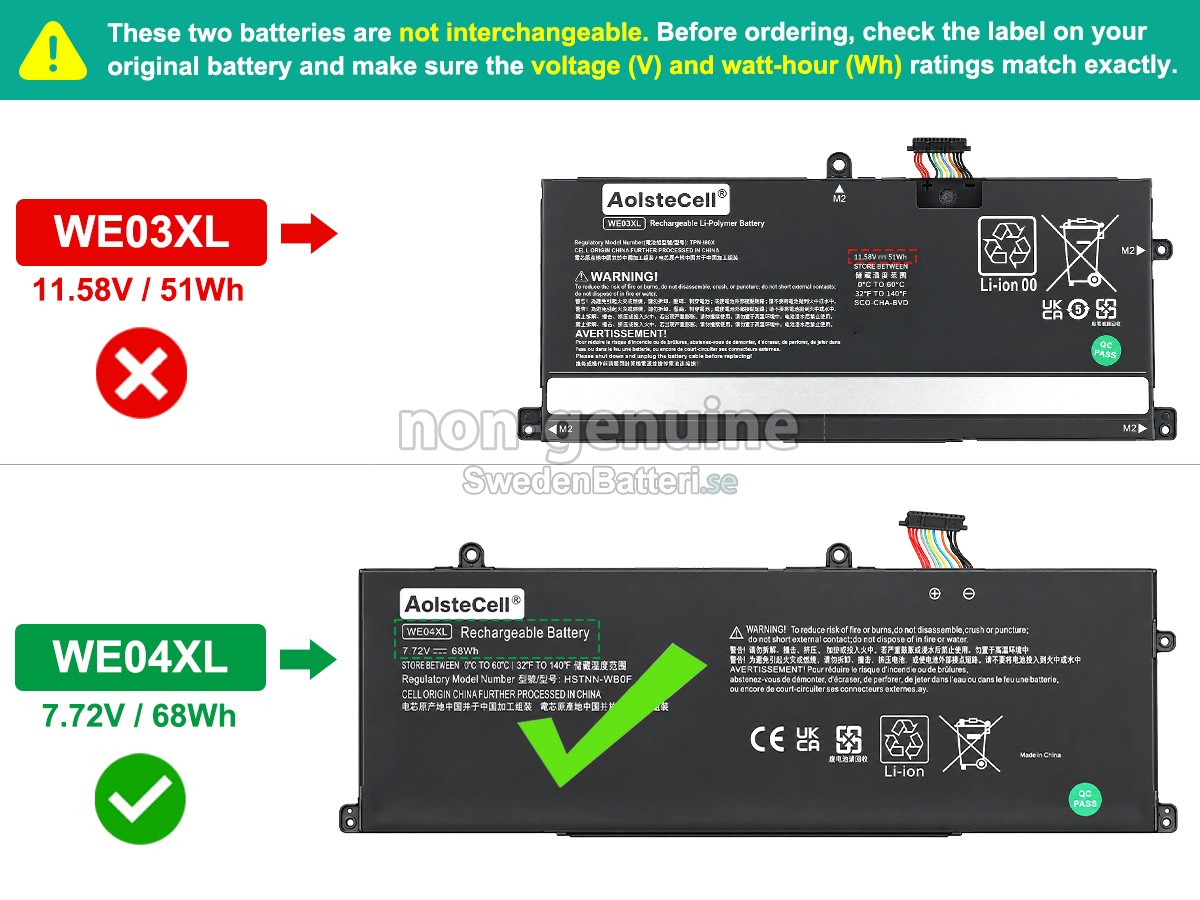 batteri till HP Pavilion Plus 14-EY0002NN
