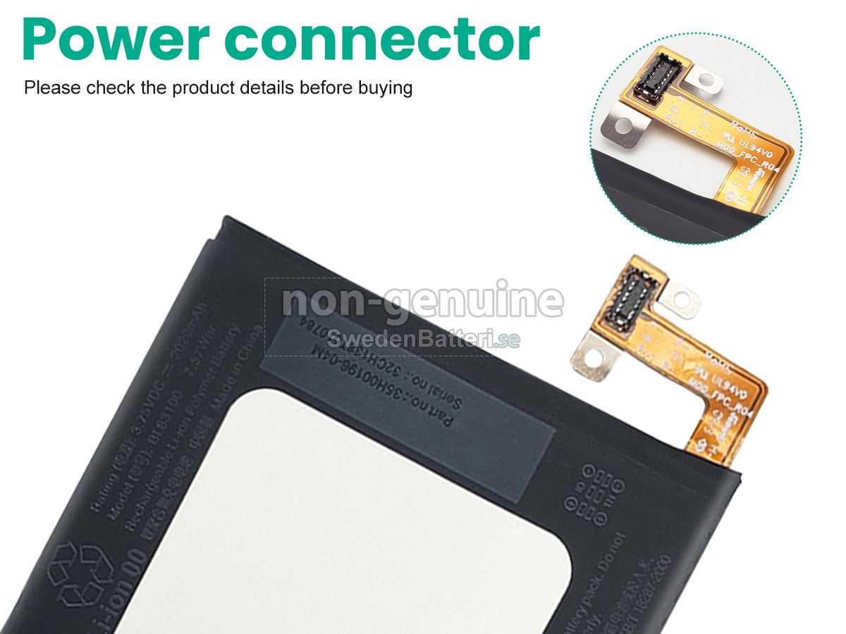 batteri till HTC 9060