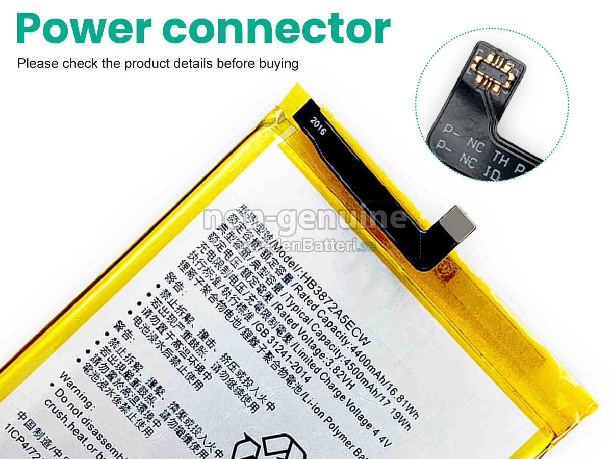 batteri till Huawei HONOR NOTE 8