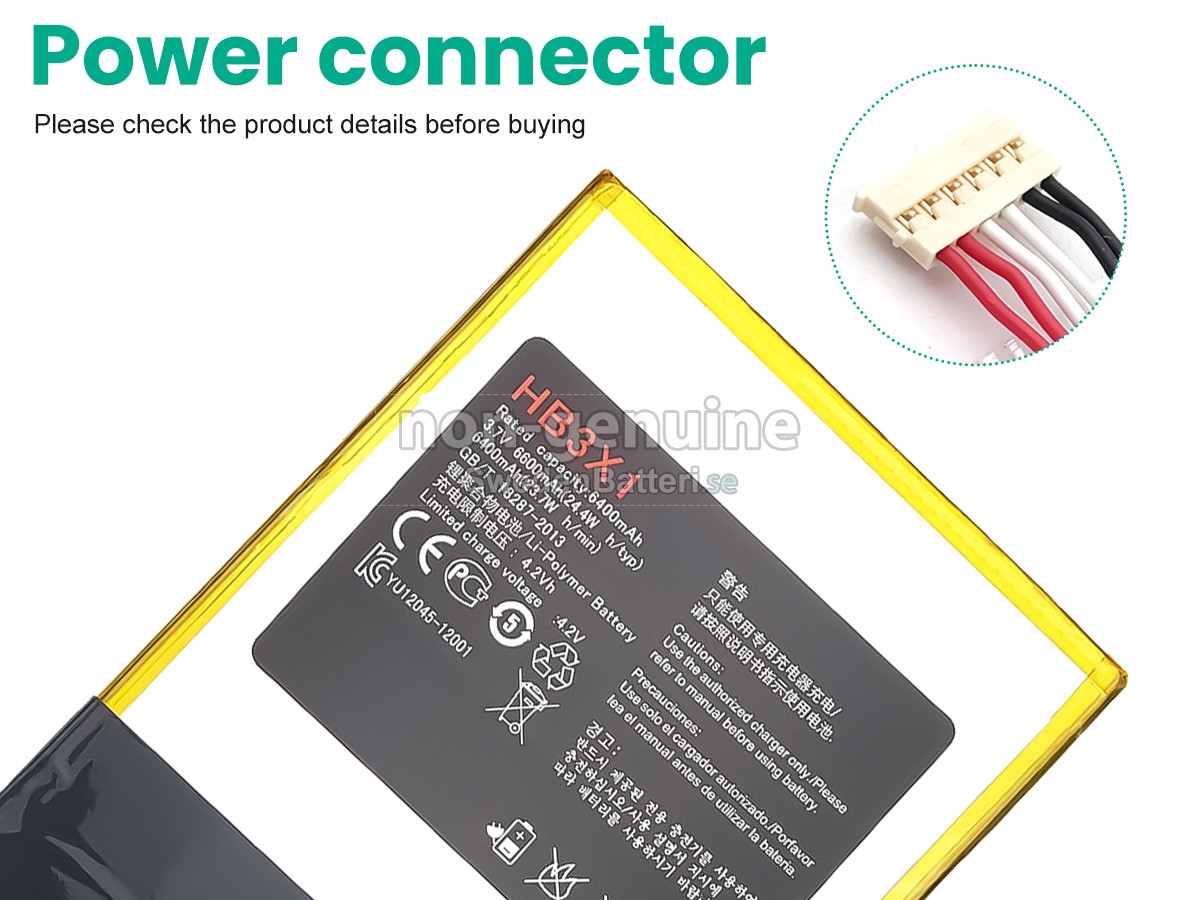 batteri till Huawei HB3484V3EAW