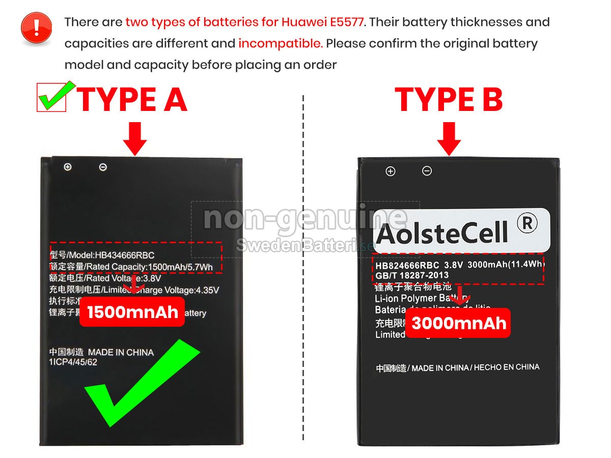 batteri till Huawei E5577