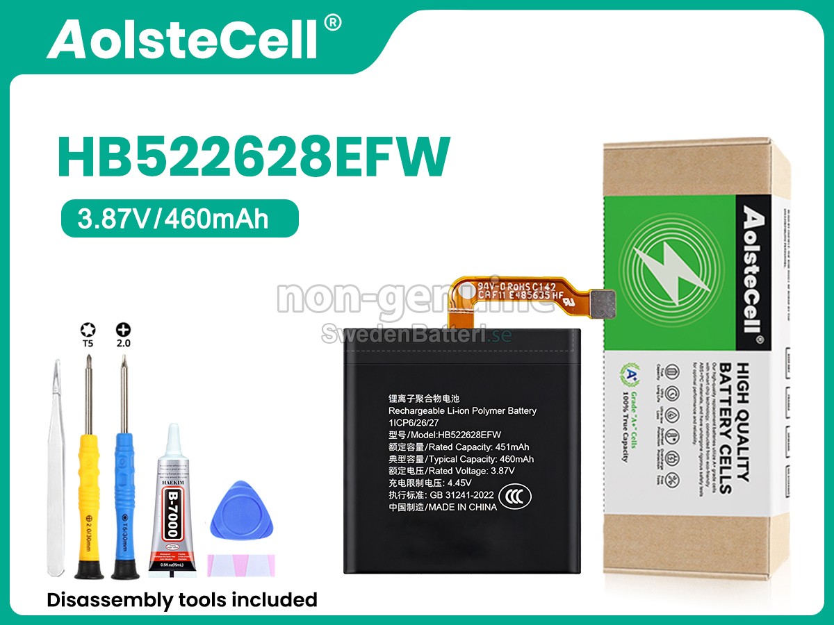 batteri till Huawei HB522628EFW