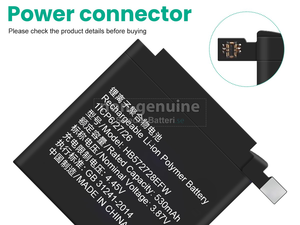 batteri till Huawei GT3 PRO 46MM ODN-B19