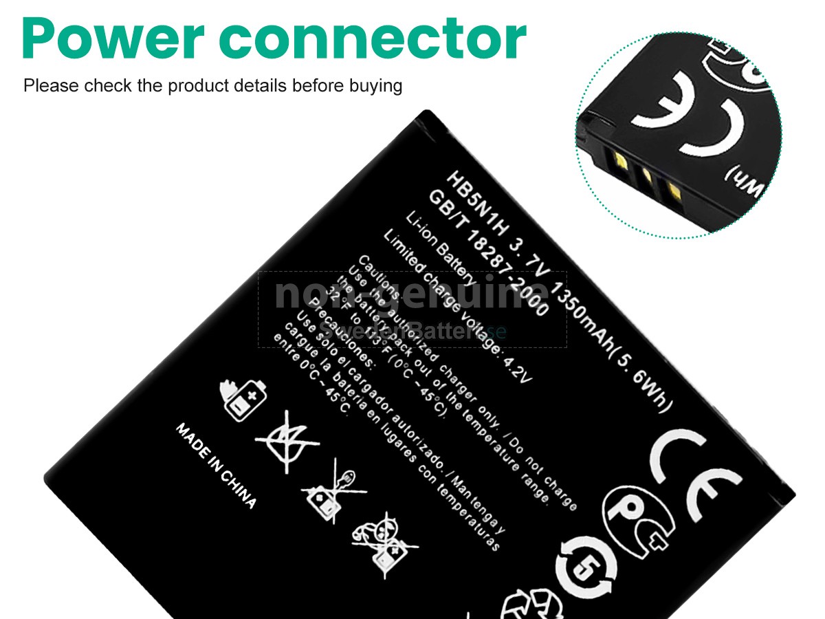 batteri till Huawei HB5N1H