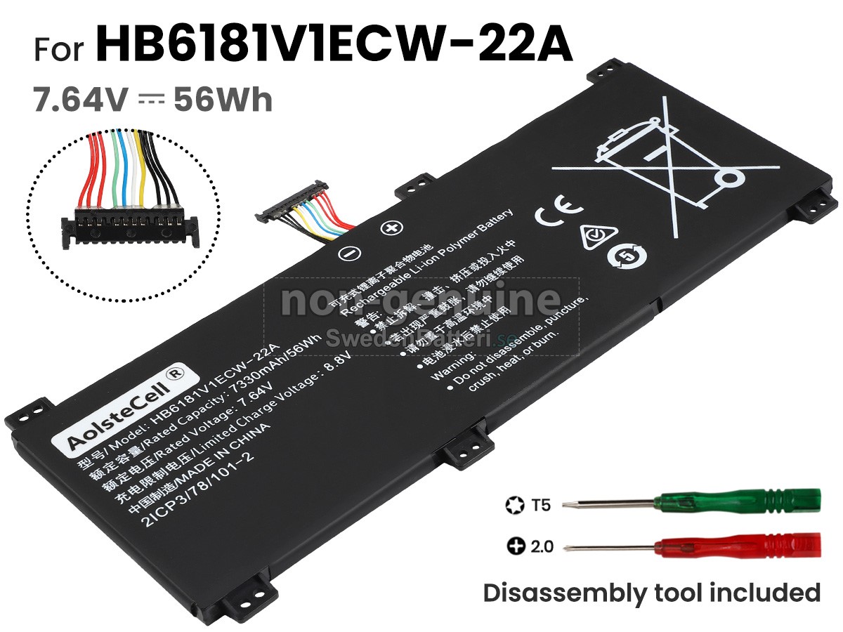 batteri till Huawei HB6181V1ECW-22A