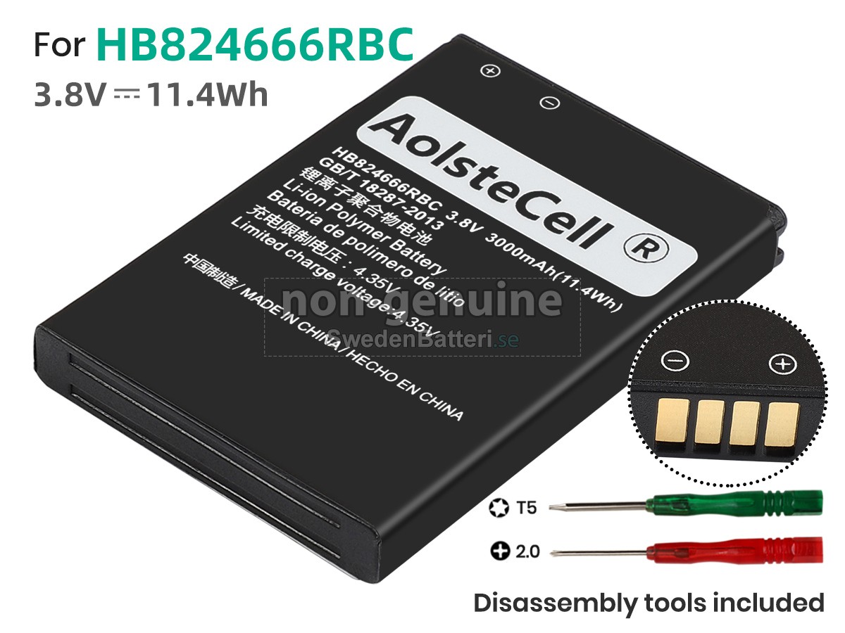 batteri till Huawei HB824666RBC