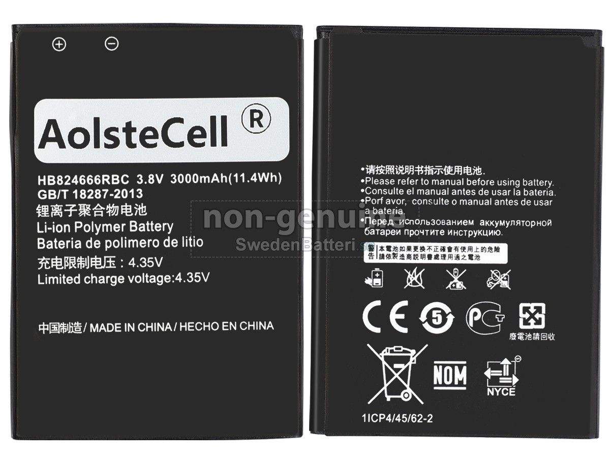 batteri till Huawei HB824666RBC