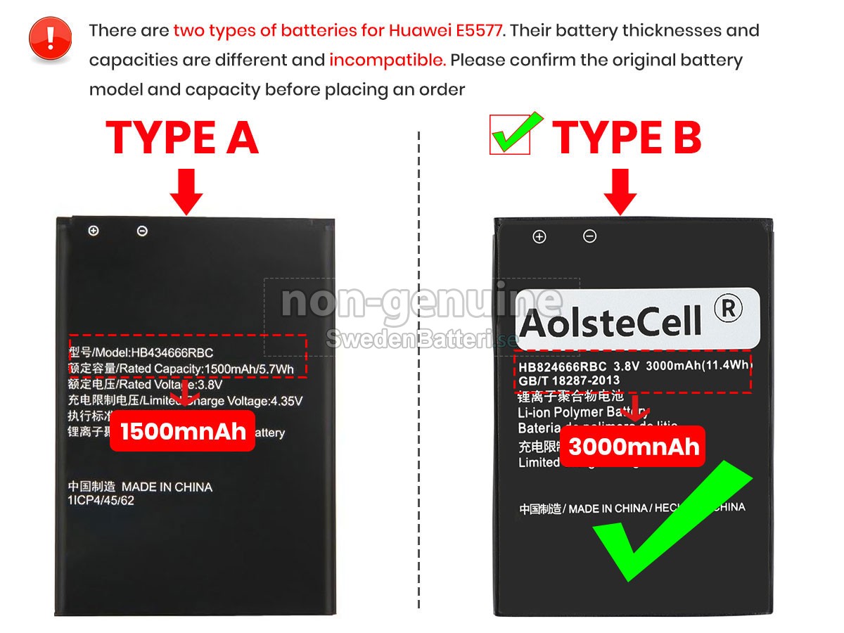 batteri till Huawei E5577