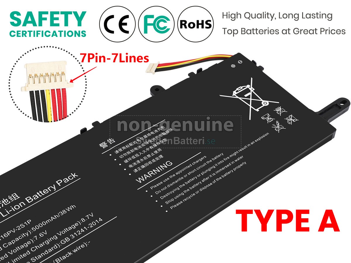 batteri till Hyundai 5074116PV-2S1P