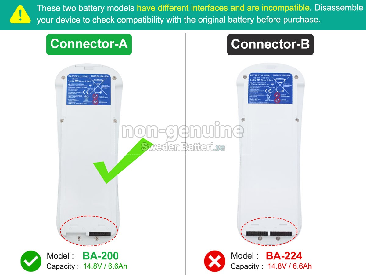 batteri till Inogen BA-203