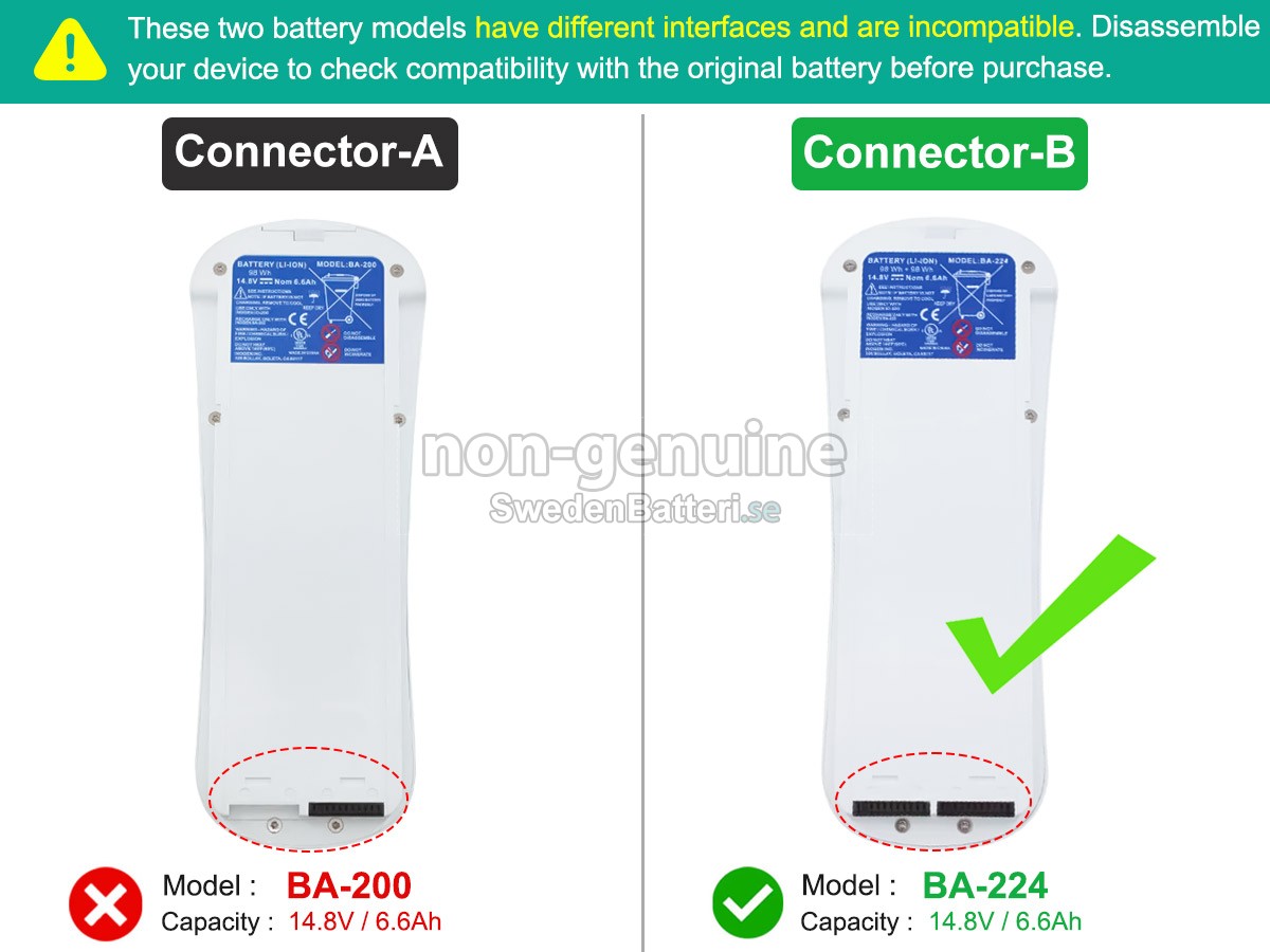 batteri till Inogen BA-203