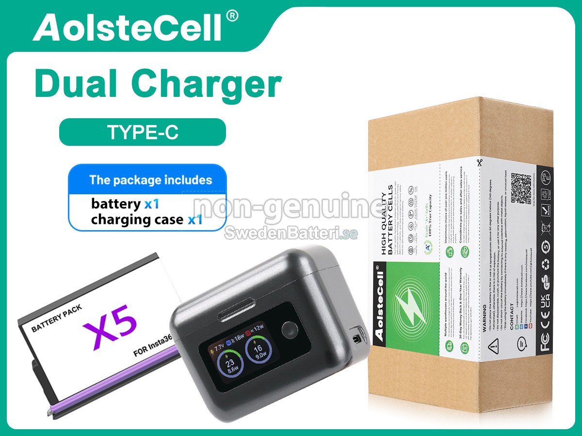 batteri till Insta360 JH-X5