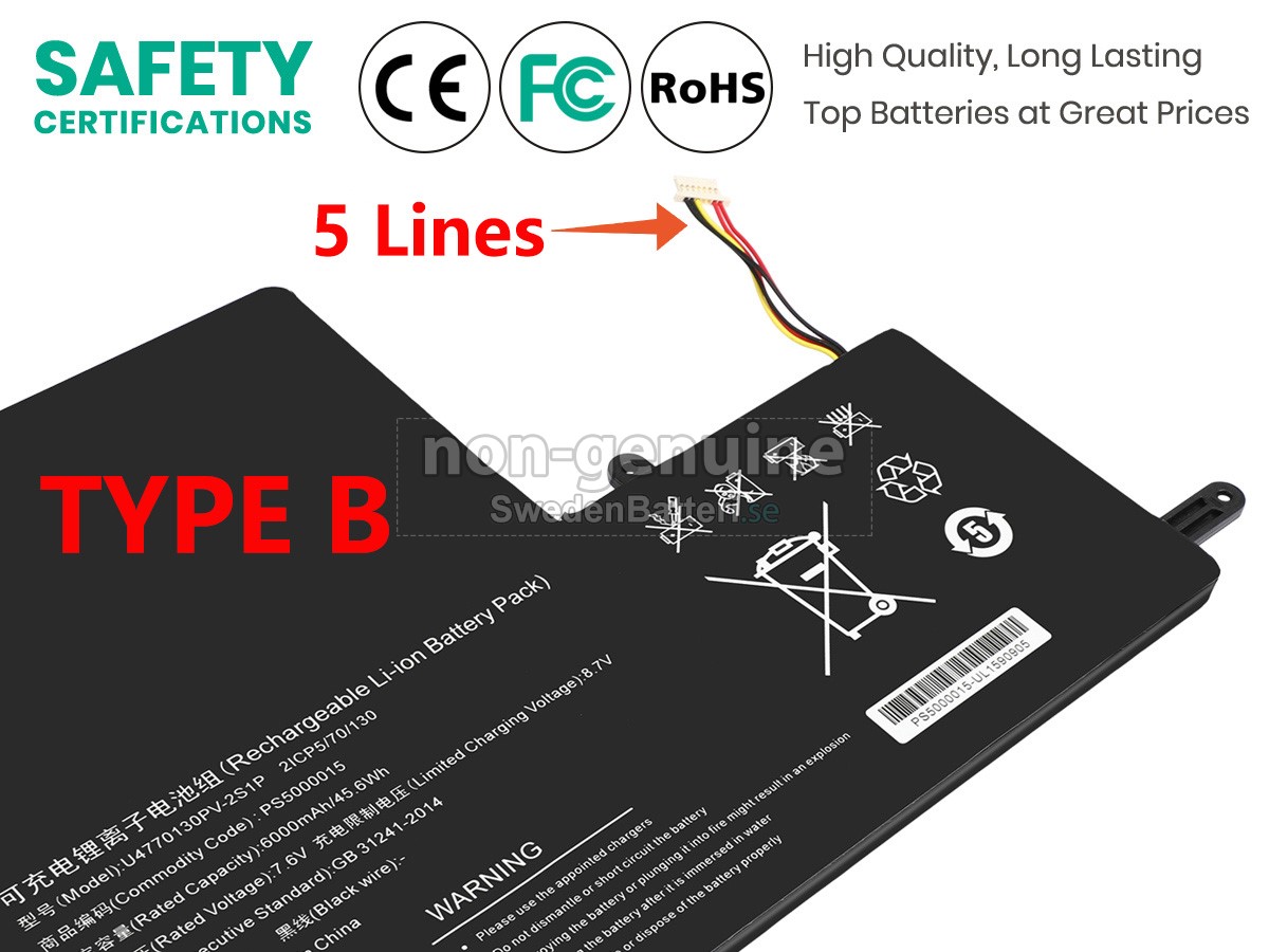 batteri till IPASON 5080270P