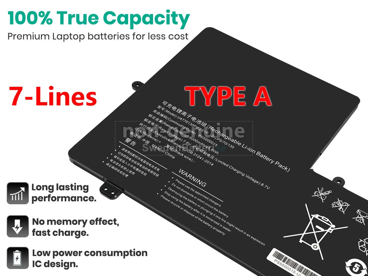 batteri till IPASON 5080270P