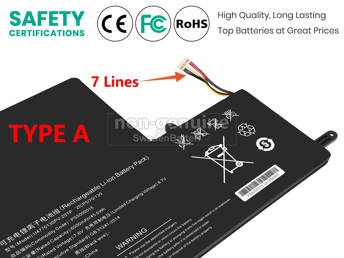 batteri till IPASON 5080270P