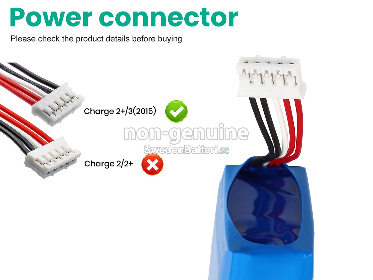 batteri till JBL CHARGE 2+ BLUETOOTH SPEAKER