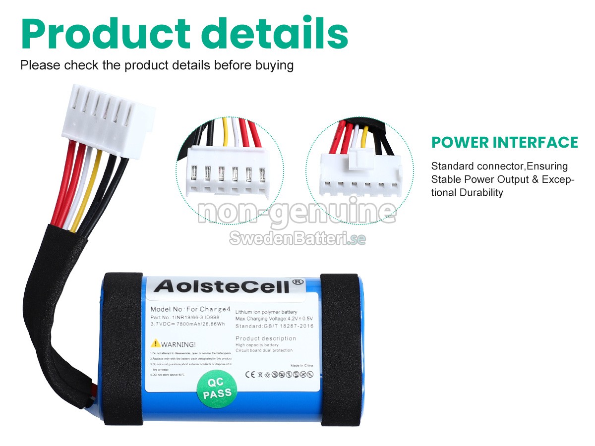 batteri till JBL SUN-INTE-118