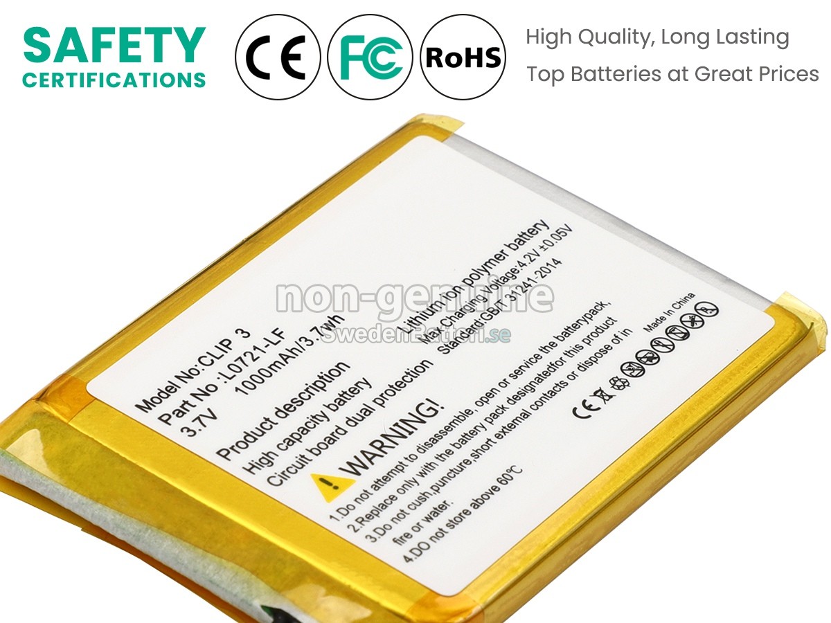 batteri till JBL CLIP 3