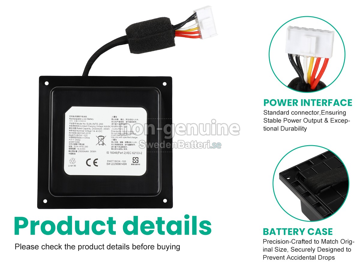 batteri till JBL SUN-INTE-260