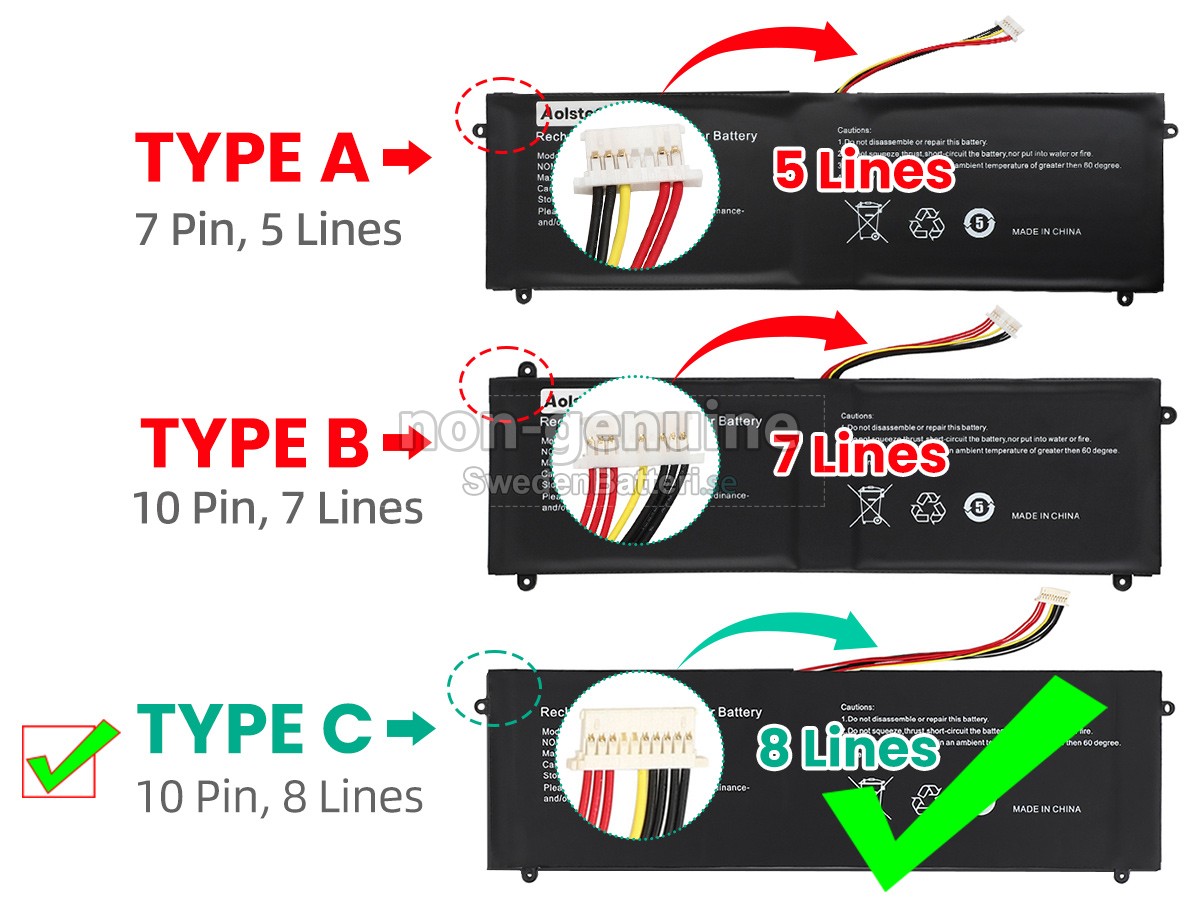batteri till Jumper 5080270P