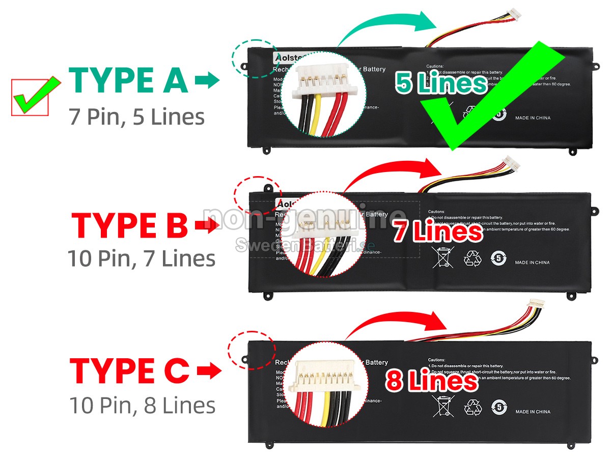 batteri till Jumper 5080270P